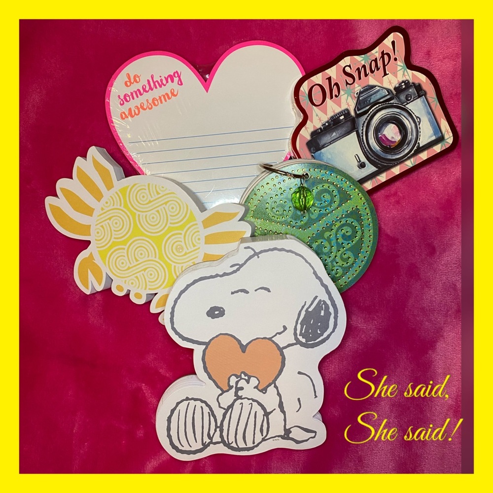 💋 5 Must Have Assorted Notepads